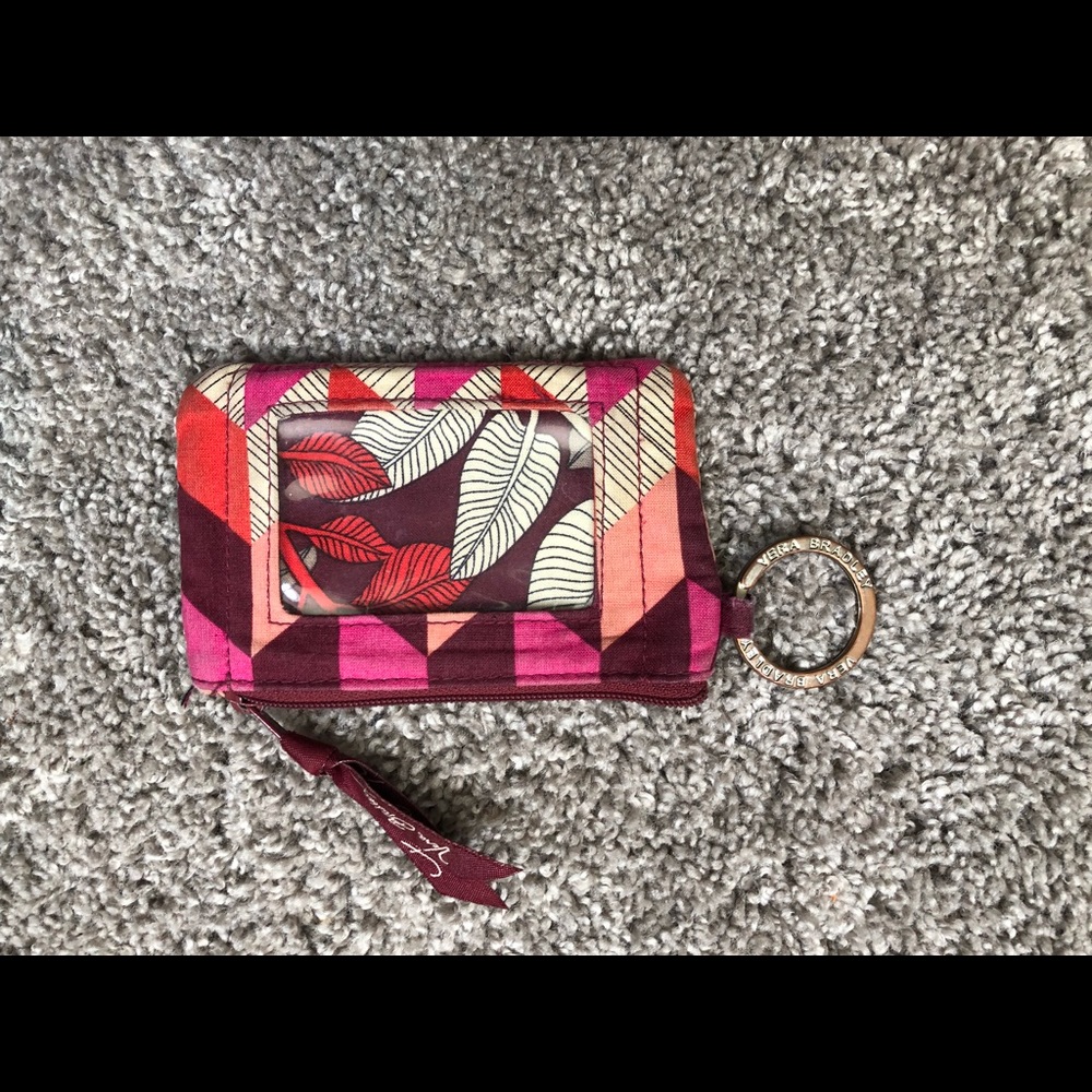 Vera Bradley ID, card holder, and key chain.